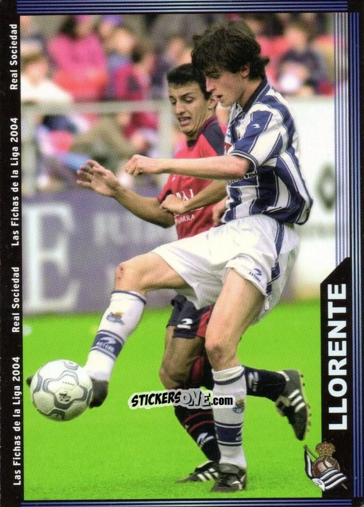 Sticker Llorente - Las Fichas De La Liga 2003-2004 n. 45a - Mundicromo