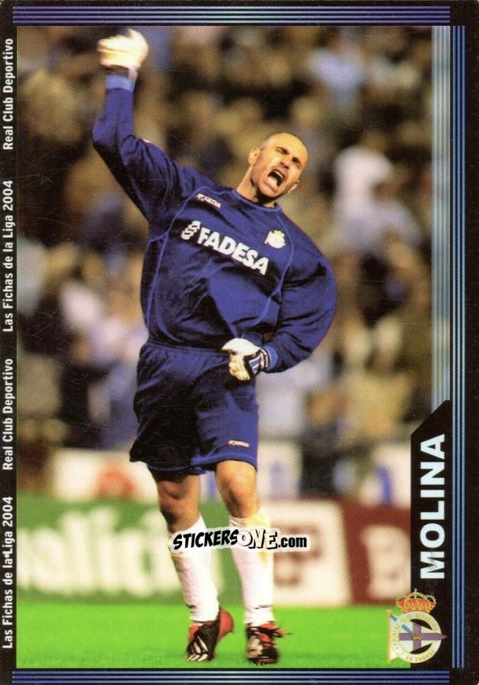 Sticker Molina - Las Fichas De La Liga 2003-2004 n. 58 - Mundicromo