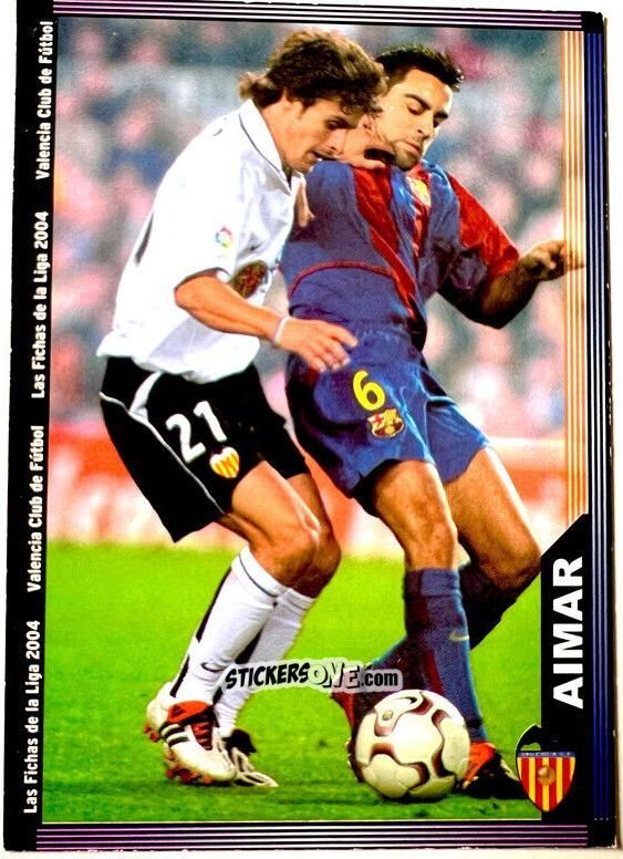Sticker Aimar - Las Fichas De La Liga 2003-2004 n. 123 - Mundicromo