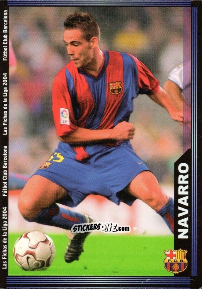 Sticker Navarro - Las Fichas De La Liga 2003-2004 n. 144 - Mundicromo