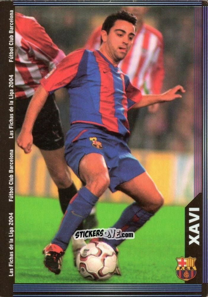 Sticker Xavi - Las Fichas De La Liga 2003-2004 n. 150 - Mundicromo