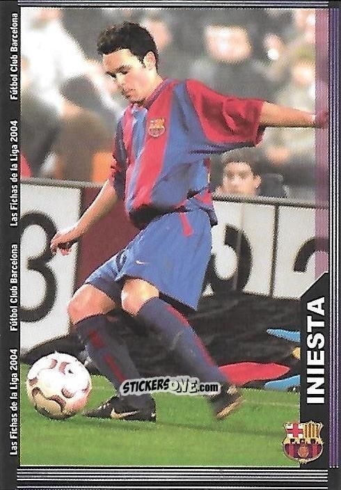 Figurina Iniesta - Las Fichas De La Liga 2003-2004 n. 152 - Mundicromo
