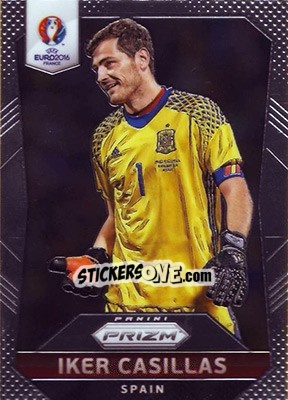 Sticker Iker Casillas - UEFA Euro 2016 Prizm n. 34 - Panini