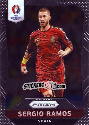 Sticker Sergio Ramos - UEFA Euro 2016 Prizm n. 35 - Panini