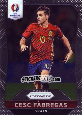 Sticker Cesc Fabregas - UEFA Euro 2016 Prizm n. 37 - Panini