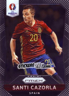 Sticker Santi Cazorla - UEFA Euro 2016 Prizm n. 41 - Panini