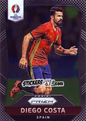 Figurina Diego Costa - UEFA Euro 2016 Prizm - Panini