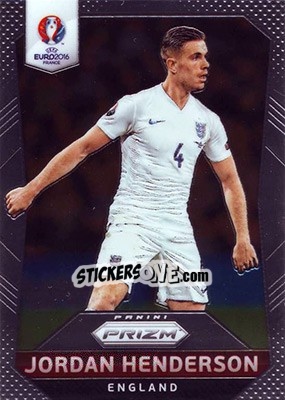 Sticker Jordan Henderson - UEFA Euro 2016 Prizm n. 58 - Panini