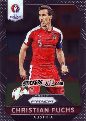 Sticker Christian Fuchs - UEFA Euro 2016 Prizm n. 80 - Panini