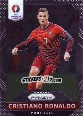Sticker Cristiano Ronaldo - UEFA Euro 2016 Prizm n. 97 - Panini