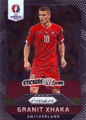 Sticker Granit Xhaka - UEFA Euro 2016 Prizm n. 153 - Panini
