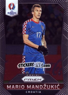 Sticker Mario Mandzukic - UEFA Euro 2016 Prizm n. 183 - Panini
