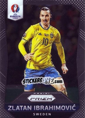 Sticker Zlatan Ibrahimovic - UEFA Euro 2016 Prizm n. 241 - Panini