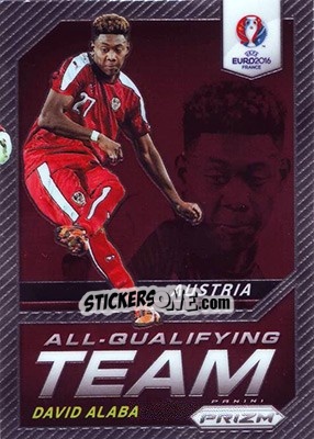 Sticker David Alaba - UEFA Euro 2016 Prizm n. AQ-6 - Panini