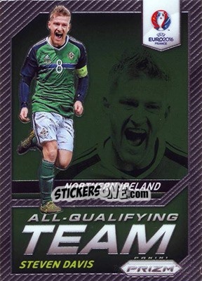 Sticker Steven Davis - UEFA Euro 2016 Prizm n. AQ-7 - Panini