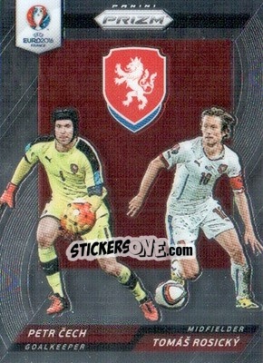 Cromo Tomas Rosicky / Petr Cech - UEFA Euro 2016 Prizm - Panini