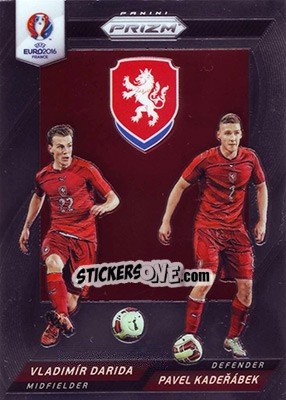 Sticker Vladimir Darida / Pavel Kaderabek - UEFA Euro 2016 Prizm - Panini