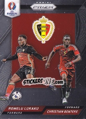 Sticker Christian Benteke / Romelu Lukaku - UEFA Euro 2016 Prizm n. CCD-7 - Panini