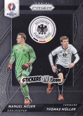 Sticker Thomas Muller / Manuel Neuer - UEFA Euro 2016 Prizm n. CCD-12 - Panini