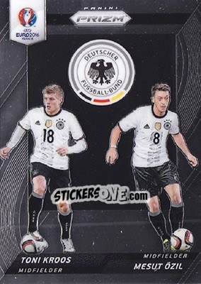 Sticker Mesut Ozil / Toni Kroos - UEFA Euro 2016 Prizm n. CCD-14 - Panini
