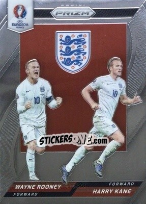 Sticker Wayne Rooney / Harry Kane - UEFA Euro 2016 Prizm n. CCD-15 - Panini