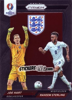 Sticker Raheem Sterling / Joe Hart - UEFA Euro 2016 Prizm n. CCD-16 - Panini