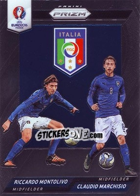 Sticker Claudio Marchisio / Riccardo Montolivo - UEFA Euro 2016 Prizm n. CCD-24 - Panini