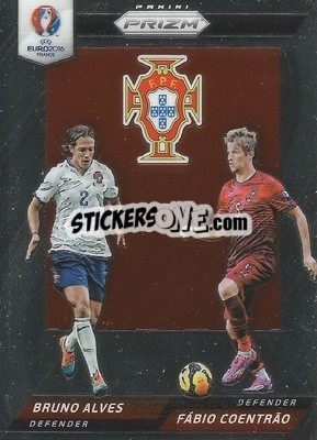 Sticker Fabio Coentrao / Bruno Alves - UEFA Euro 2016 Prizm n. CCD-28 - Panini