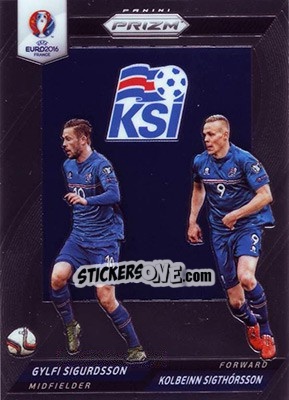 Sticker Gylfi Sigurdsson / Kolbeinn Sigthorsson - UEFA Euro 2016 Prizm n. CCD-29 - Panini