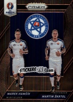 Cromo Marek Hamsik / Martin Skrtel - UEFA Euro 2016 Prizm n. CCD-34 - Panini