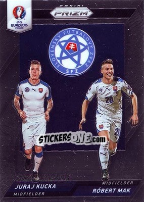 Sticker Juraj Kucka / Robert Mak - UEFA Euro 2016 Prizm n. CCD-35 - Panini