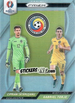 Sticker Gabriel Torje / Ciprian Tatarusanu - UEFA Euro 2016 Prizm - Panini