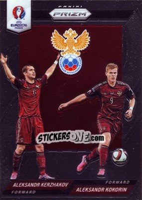 Sticker Aleksandr Kokorin / Aleksandr Kerzhakov - UEFA Euro 2016 Prizm - Panini