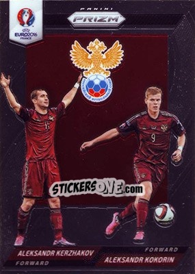 Sticker Aleksandr Kokorin / Aleksandr Kerzhakov - UEFA Euro 2016 Prizm n. CCD-44 - Panini