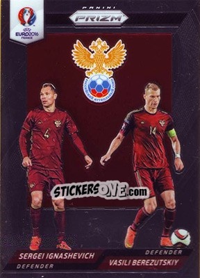 Sticker Vasili Berezutski / Sergei Ignashevich - UEFA Euro 2016 Prizm n. CCD-45 - Panini