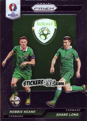 Sticker Shane Long / Robbie Keane - UEFA Euro 2016 Prizm n. CCD-55 - Panini