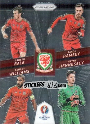 Sticker Gareth Bale / Wayne Hennessey / Aaron Ramsey / Ashley Williams