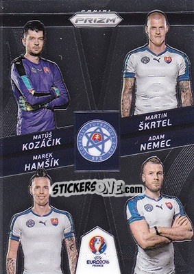 Cromo Matus Kozacik / Martin Skrtel / Marek Hamsik / Adam Nemec - UEFA Euro 2016 Prizm n. CCQ-11 - Panini