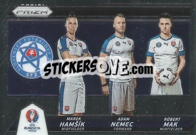 Cromo Marek Hamsik / Robert Mak / Adam Nemec - UEFA Euro 2016 Prizm n. CCT-13 - Panini