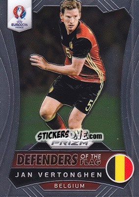 Sticker Jan Vertonghen - UEFA Euro 2016 Prizm n. DF-2 - Panini