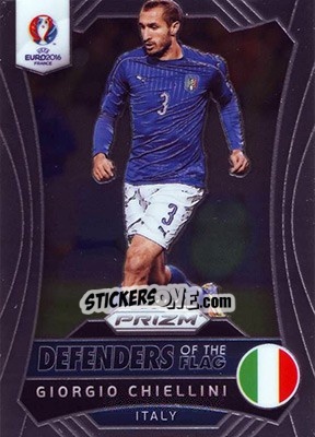 Sticker Giorgio Chiellini - UEFA Euro 2016 Prizm n. DF-6 - Panini