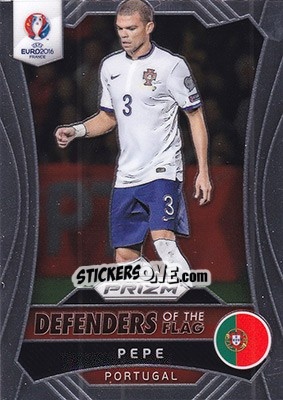 Sticker Pepe - UEFA Euro 2016 Prizm n. DF-9 - Panini