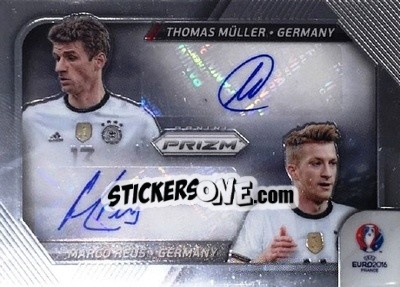 Figurina Marco Reus / Thomas Muller - UEFA Euro 2016 Prizm - Panini