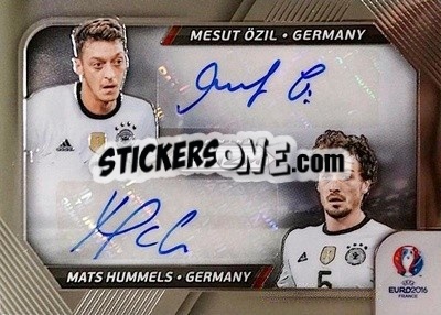 Sticker Mats Hummels / Mesut Ozil - UEFA Euro 2016 Prizm n. DS-10 - Panini