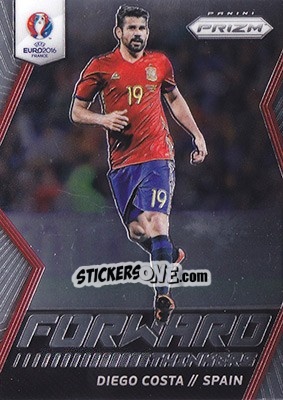 Sticker Diego Costa - UEFA Euro 2016 Prizm n. FT-7 - Panini