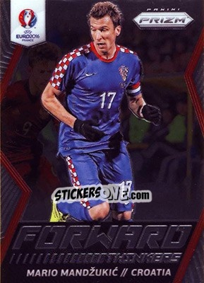 Sticker Mario Mandzukic - UEFA Euro 2016 Prizm n. FT-18 - Panini