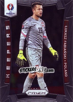 Sticker Lukasz Fabianski - UEFA Euro 2016 Prizm n. K-14 - Panini