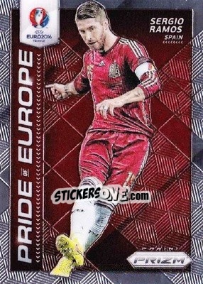 Sticker Sergio Ramos - UEFA Euro 2016 Prizm n. PE-2 - Panini