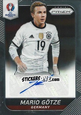 Cromo Mario Gotze - UEFA Euro 2016 Prizm - Panini