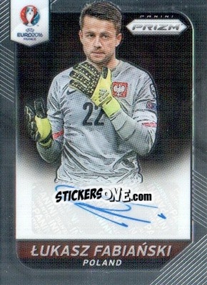 Sticker Lukasz Fabianski - UEFA Euro 2016 Prizm n. S-18 - Panini